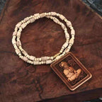 Premium Tulsi Kanthi Mala with Hanuman Ji Pendant – Spiritual Protection & Blessings (Pack of 2)